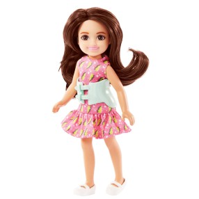 Barbie - Club Chelsea Lalka w sukience w błyskawice HKD90