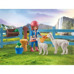 Playmobil - Horses of Waterfall Amelia i koń Whisper z boksem stajennym 71353