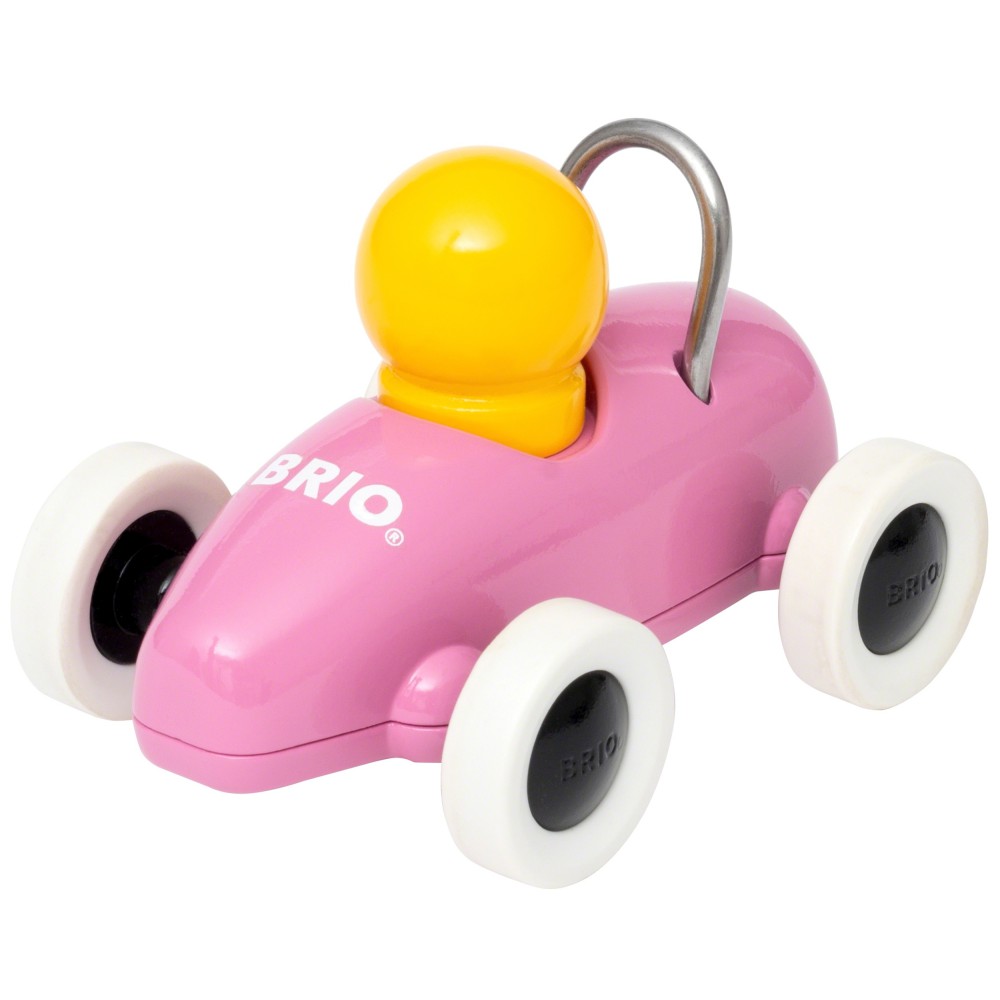 Brio - Różowy samochód wyścigowy Auto Pociągnij i Puść 30306