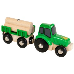 Brio Kolejka - Traktor z przyczepką 33799