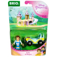 Brio Kolejka - Disney Princess Bella z wagonikiem 33356