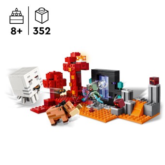 LEGO Minecraft - Zasadzka w portalu do Netheru 21255