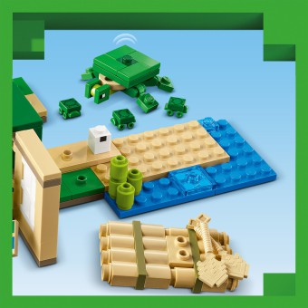 LEGO Minecraft - Domek na plaży żółwi 21254