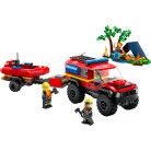 LEGO City - Terenowy wóz strażacki z łodzią 60412
