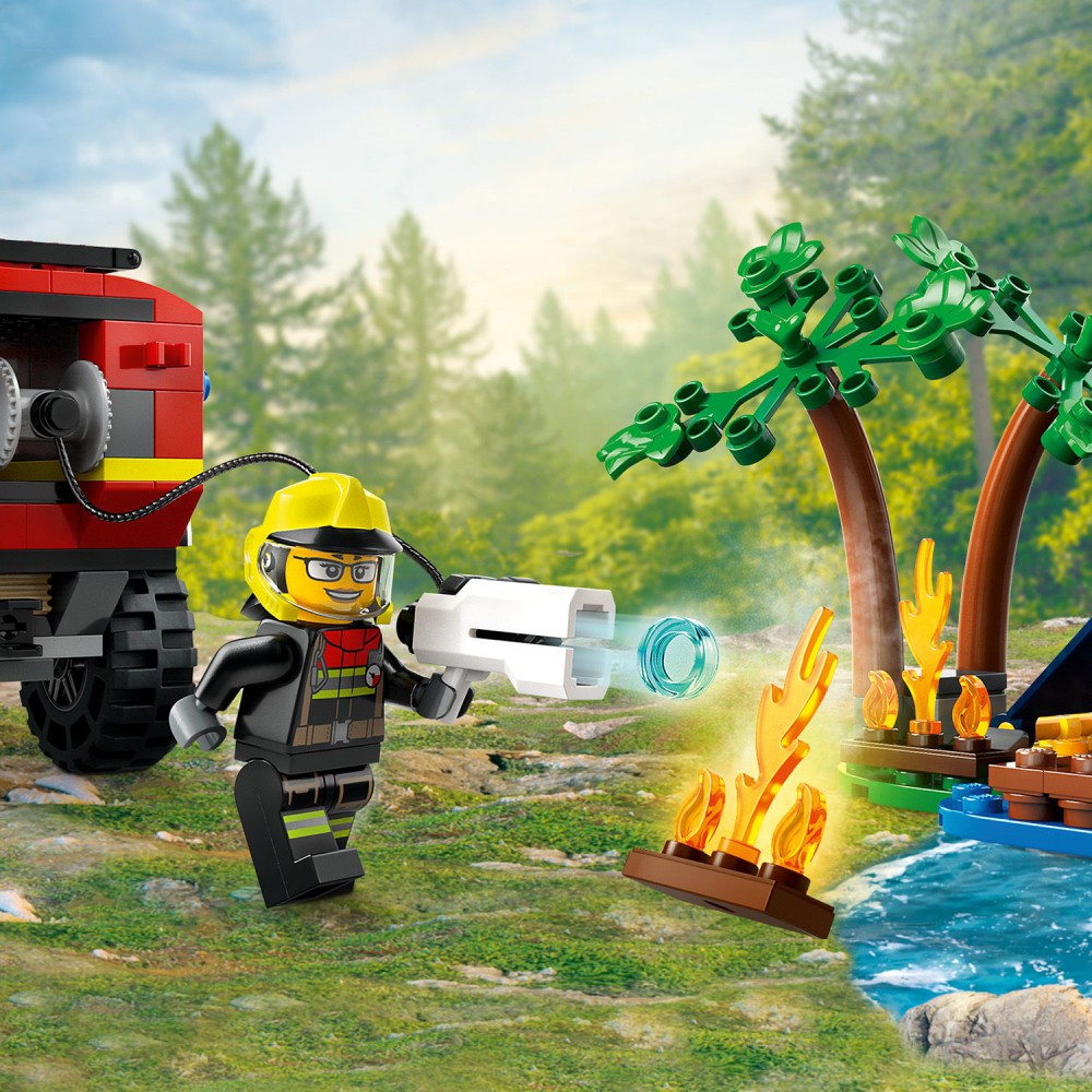 LEGO City - Terenowy wóz strażacki z łodzią 60412