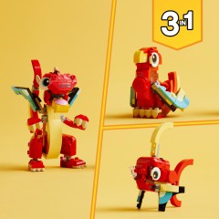 LEGO Creator - Czerwony smok 3w1 31145