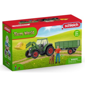 Schleich Farm World - Traktor z przyczepą 42608