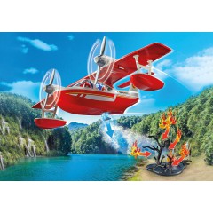 Playmobil - Action Heroes Samolot straży pożarnej z funkcją gaszenia pożaru 71463