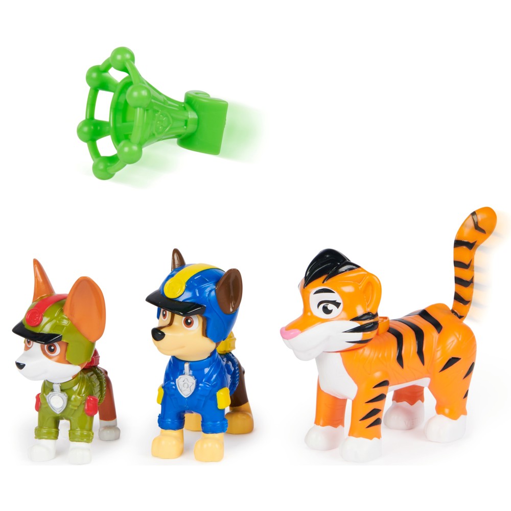 Psi Patrol - Zestaw figurek piesków Chase'a i Trackera + figurka tygrysa 20144812