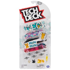 Tech Deck - Zestaw deskorolek fingerboard Meow Skateboards 4-pak 20140760