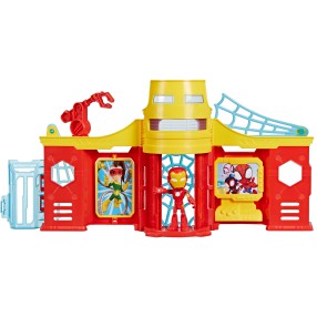 Hasbro Spidey i super-kumple - Wieża Iron Mana + figurka akcji F9351