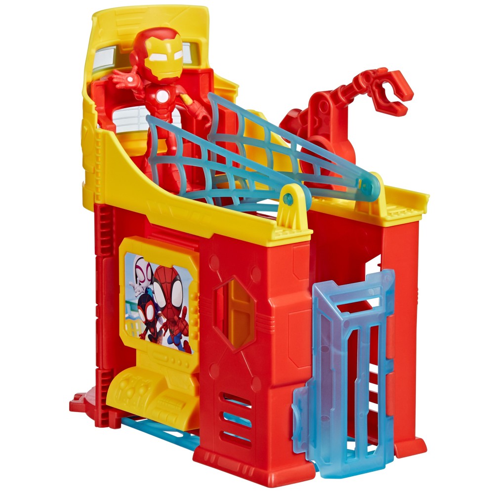 Hasbro Spidey i super-kumple - Wieża Iron Mana + figurka akcji F9351