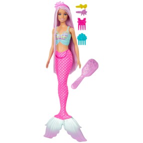 Barbie - Lalka syrenka z długimi włosami + akcesoria HRR00