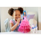 Barbie - Lalka księżniczka Sapphire + skrzydlaty jednorożec HRR16