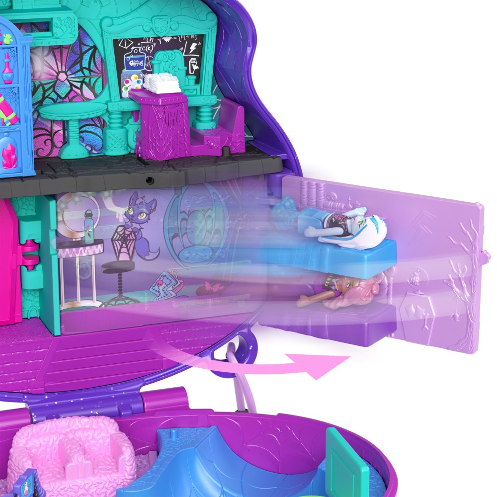 Polly Pocket - Monster High Zestaw kompaktowy 3 lalki + akcesoria HVV58