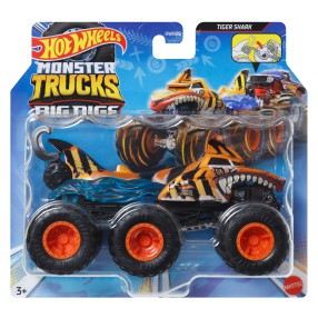 Hot Wheels - Monster Trucks 6-kołowa ciężarówka 1:64 Tiger Shark HWN88