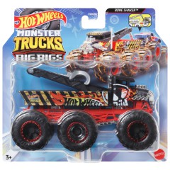 Hot Wheels - Monster Trucks 6-kołowa ciężarówka 1:64 Bone Shaker HWN89