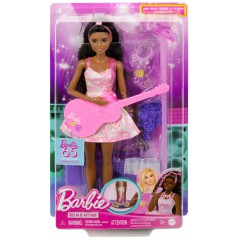 Barbie - Lalka Barbie Gwiazda popu + akcesoria HRG43
