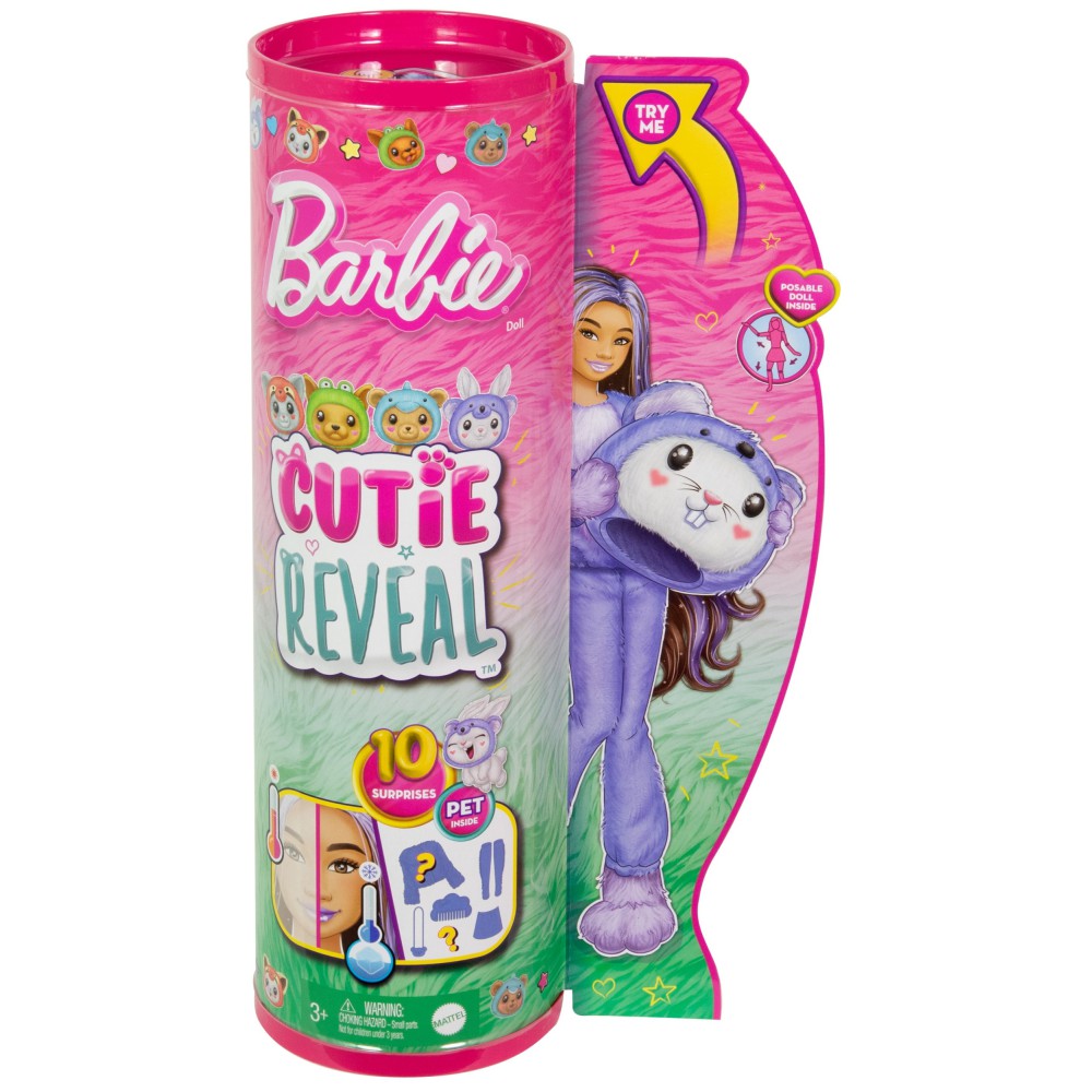 Barbie Cutie Reveal - Lalka Barbie Króliczek-Koala + zwierzątko HRK26