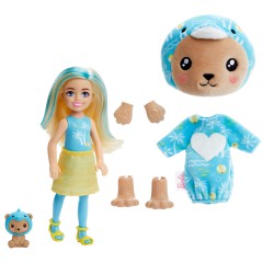 Barbie Cutie Reveal - Lalka Chelsea Miś-Delfin + zwierzątko HRK30
