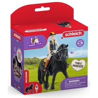 Schleich Horse Club - Tori i Princess, klacz fryzyjska 42640