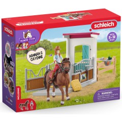 Schleich Horse Club - Boks dla koni z Hannah i Cayenne 42710