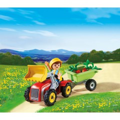Playmobil - Zestaw jajko z niespodzianką Chłopiec z traktorem dziecięcym 4943