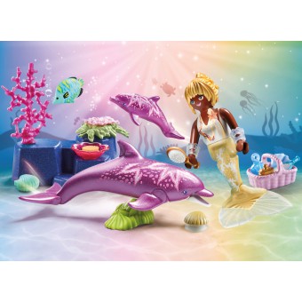 Playmobil - Princess Magic Syrenka z delfinami 71501
