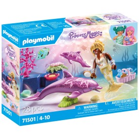 Playmobil - Princess Magic Syrenka z delfinami 71501
