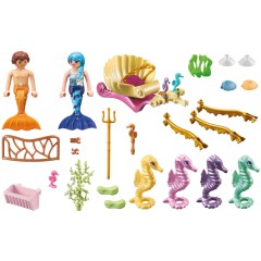 Playmobil - Princess Magic Podwodni mieszkańcy z powozem koników morskich 71500