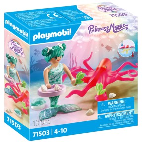Playmobil - Princess Magic Syrenka ze zmieniającą kolory ośmiornicą 71503