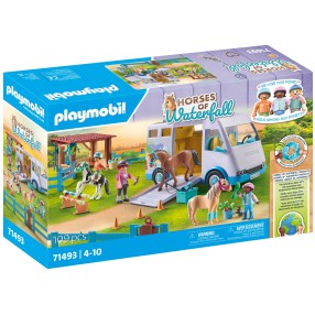 Playmobil - Horses of Waterfall Mobilna nauka jazdy konnej 71493