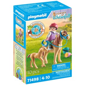 Playmobil - Horses of Waterfall Dziecko z kucykiem i źrebakiem 71498