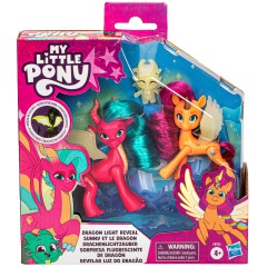 My Little Pony - Magia Smoczego Światła Figurki świecące w ciemności 3-pak F8702