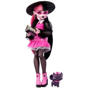 Monster High - Lalka podstawowa Draculaura + zwierzątko HRP64