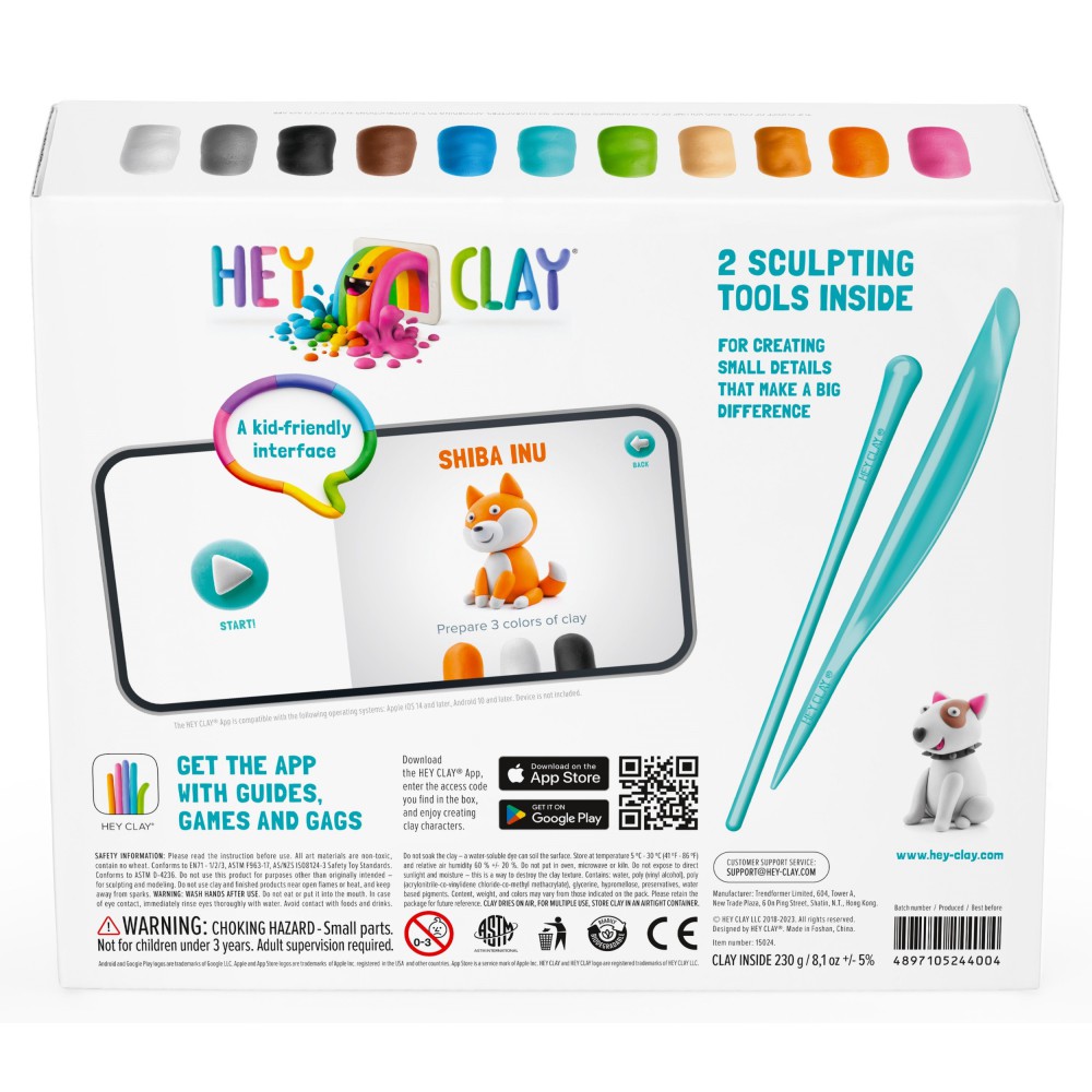 Hey Clay - Masa plastyczna Psy HCL15024