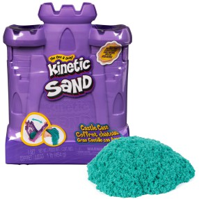 Kinetic Sand - Zamek Walizka z turkusowym piaskiem kinetycznym 454 g 20144689