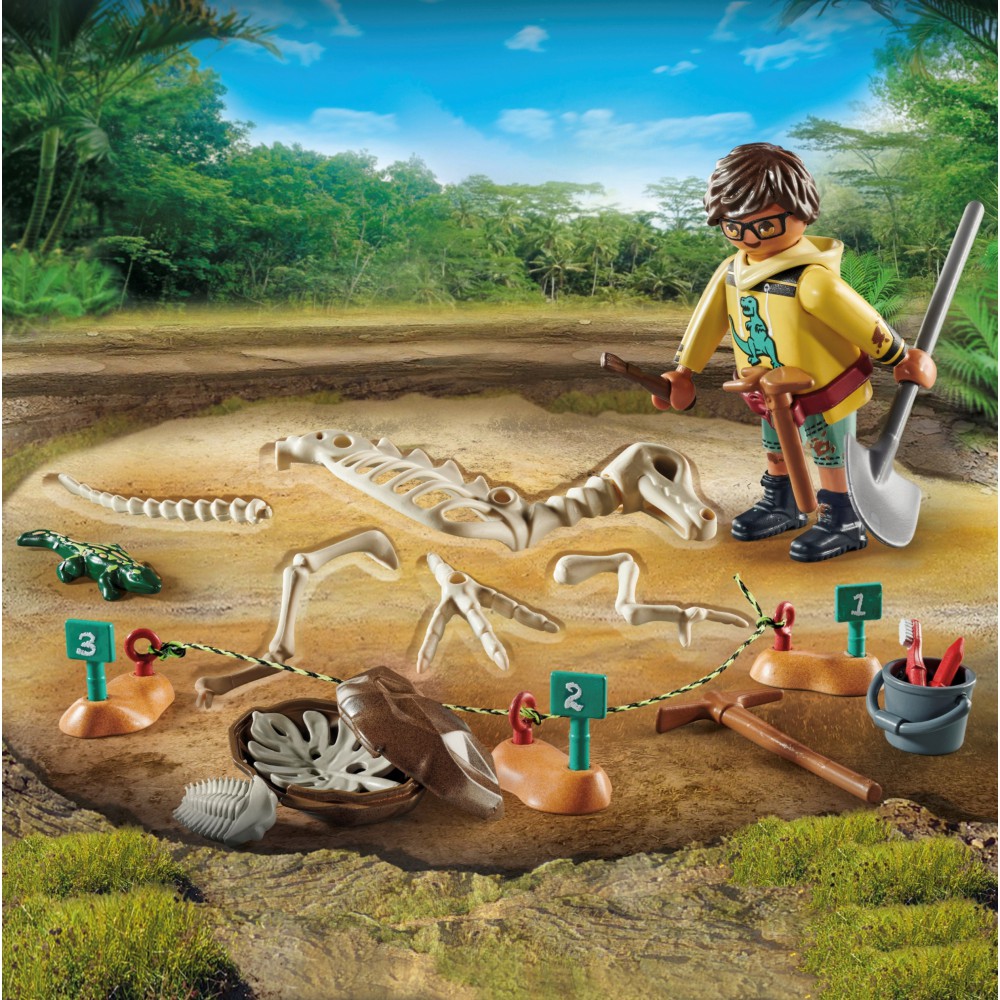 Playmobil - Dinos Wykopalisko ze szkieletem dinozaura 71527