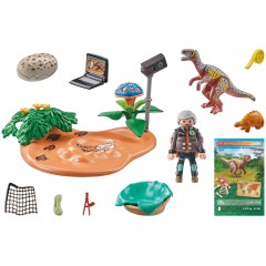 Playmobil - Dinos Gniazdo Stegosaurusa i złodziej jaj 71526