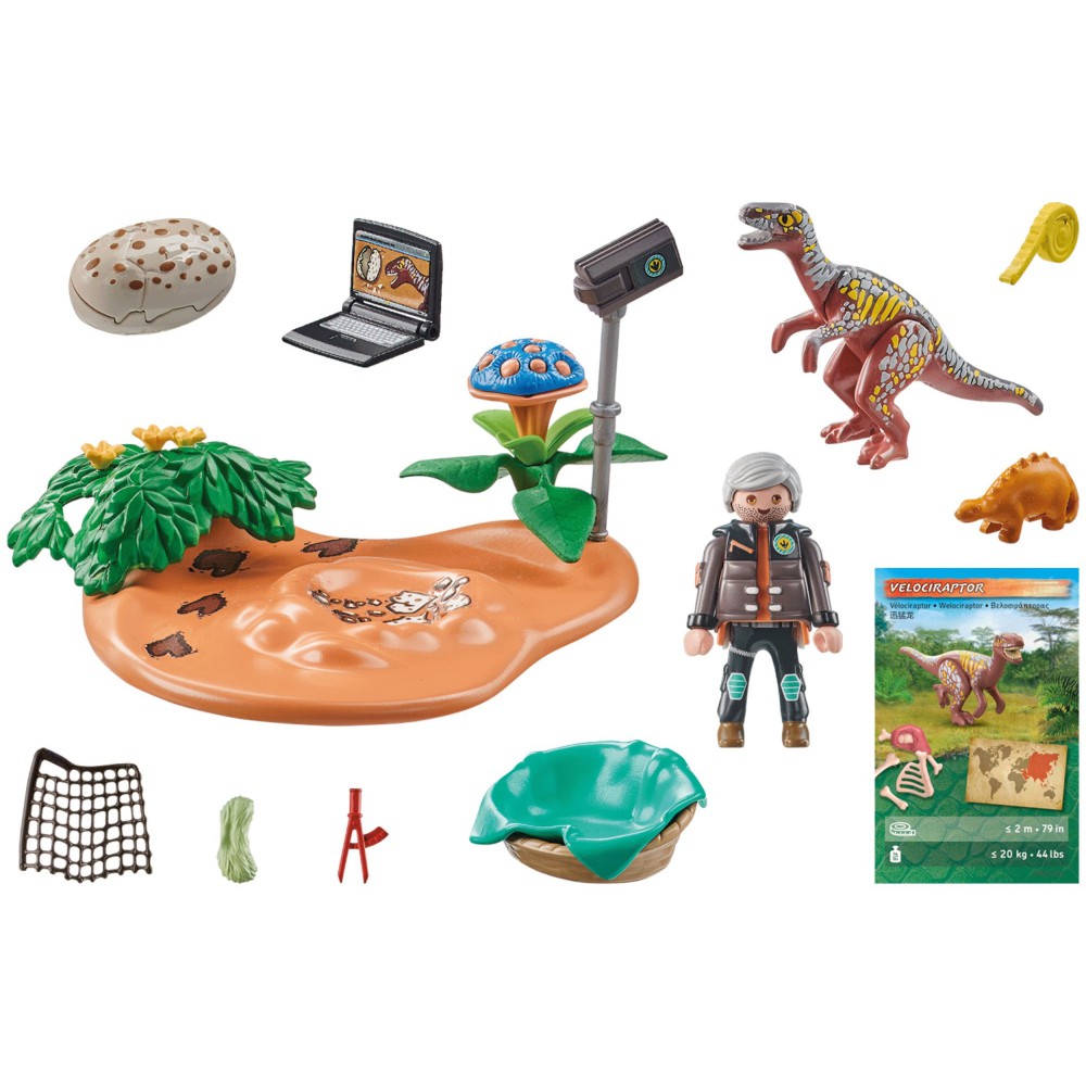 Playmobil - Dinos Gniazdo Stegosaurusa i złodziej jaj 71526