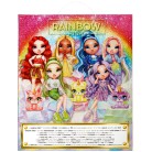 Rainbow High - Błyszcząca lalka Violet Willow (Fioletowa) + zwierzątko i slime 120223