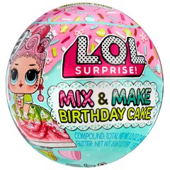 L.O.L. SURPRISE - Laleczka LOL w kuli niespodziance Mix & Make Birthday Cake 593140