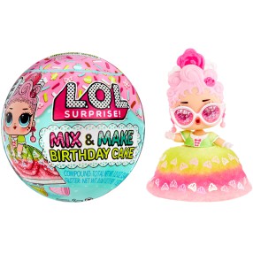 L.O.L. SURPRISE - Laleczka LOL w kuli niespodziance Mix & Make Birthday Cake 593140