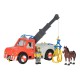 Simba - Strażak Sam Pojazd Phoenix z figurką i koniem Światło 9258280