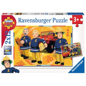 Ravensburger - Strażak Sam w akcji Puzzle 2 x 12 elem. 075843