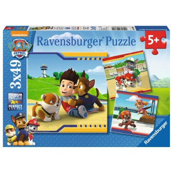 Ravensburger - Psi Patrol Futrzani przyjaciele Puzzle 3 x 49 elem. 093694