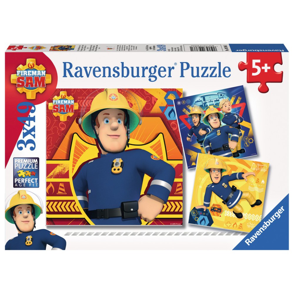 Ravensburger - Strażak Sam Gotowy na wszystko Puzzle 15 elem. 061259
