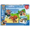 Ravensburger - Psi Patrol Zespół na 4 łapach Puzzle 3 x 49 elem. 092390