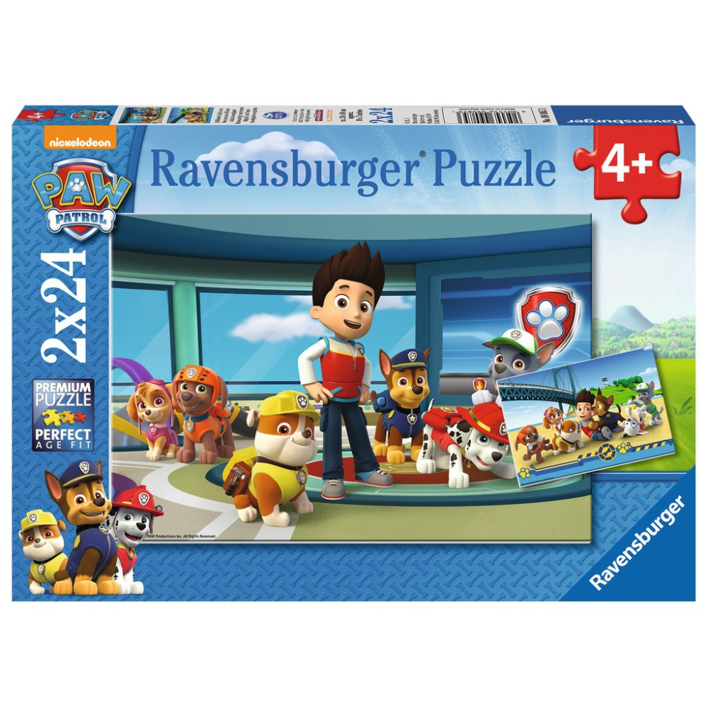 Ravensburger - Psi Patrol Pomocny węch Puzzle 2 x 24 elem. 090853