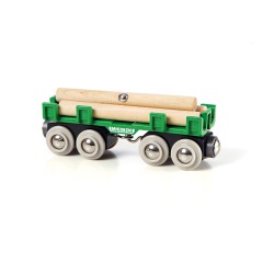 Kolejka BRIO - Wagonik Przewóz drewna 33696
